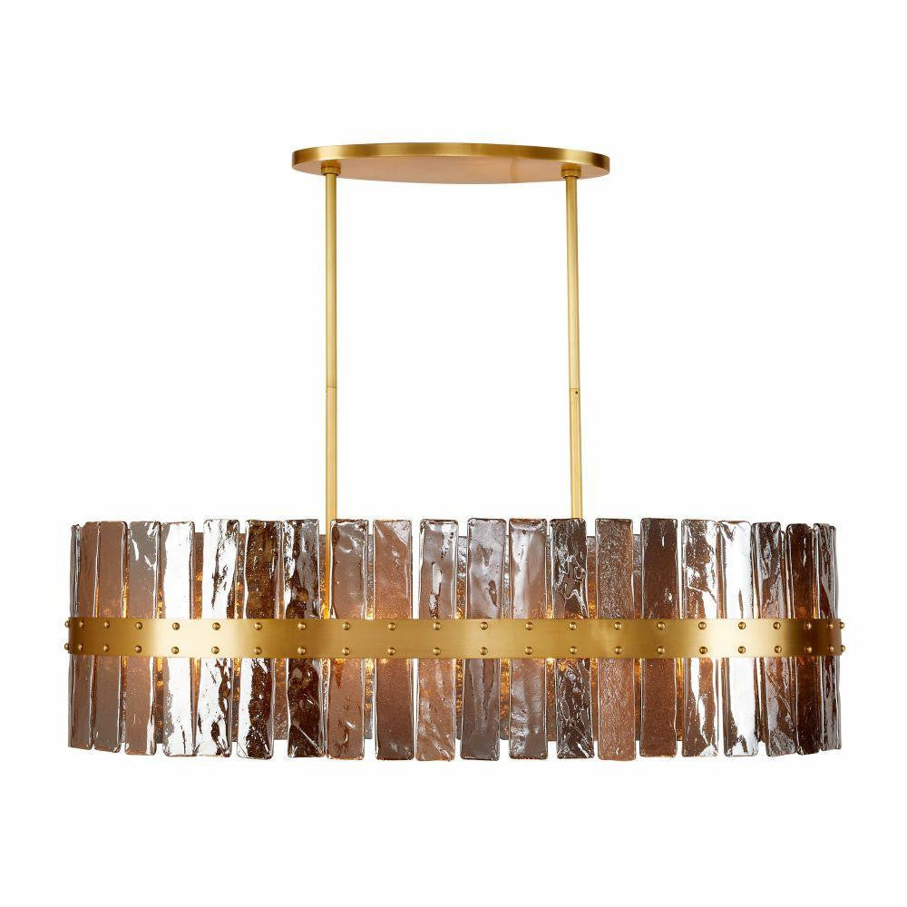 Arteriors Home Sinclair Oval Chandelier Smoke Luster