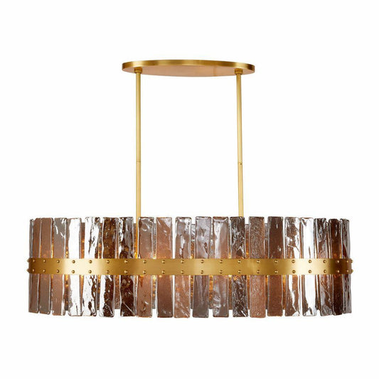 Arteriors Home Sinclair Oval Chandelier Smoke Luster