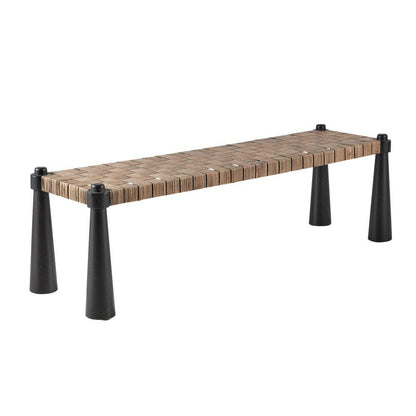 Arteriors Home Solange Bench Tobacco Wash, Sable