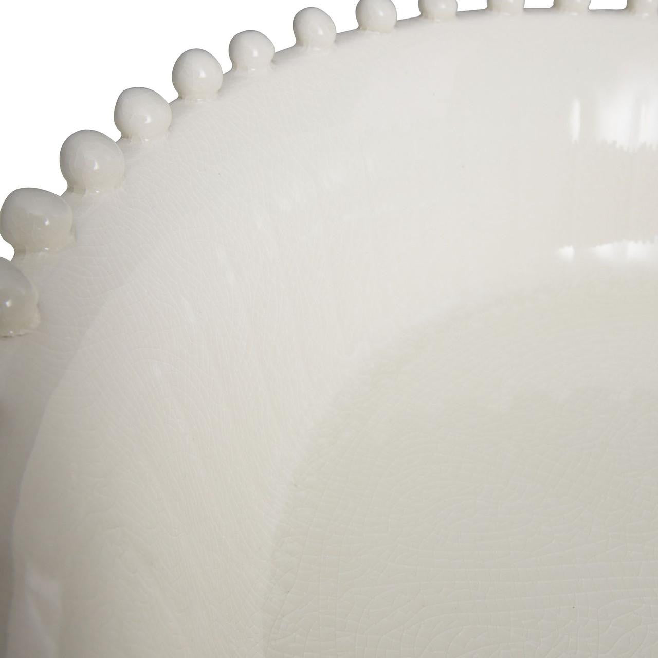Arteriors Home Spitzy Centerpiece, Ivory, Ceramic, Oval, 16.5"W (DC7008 3MRLD)