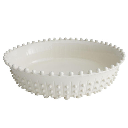 Arteriors Home Spitzy Centerpiece, Ivory, Ceramic, Oval, 16.5"W (DC7008 3MRLD)