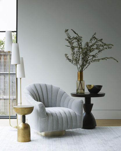 Arteriors Home Springsteen Chair Flint Velvet lifestyle