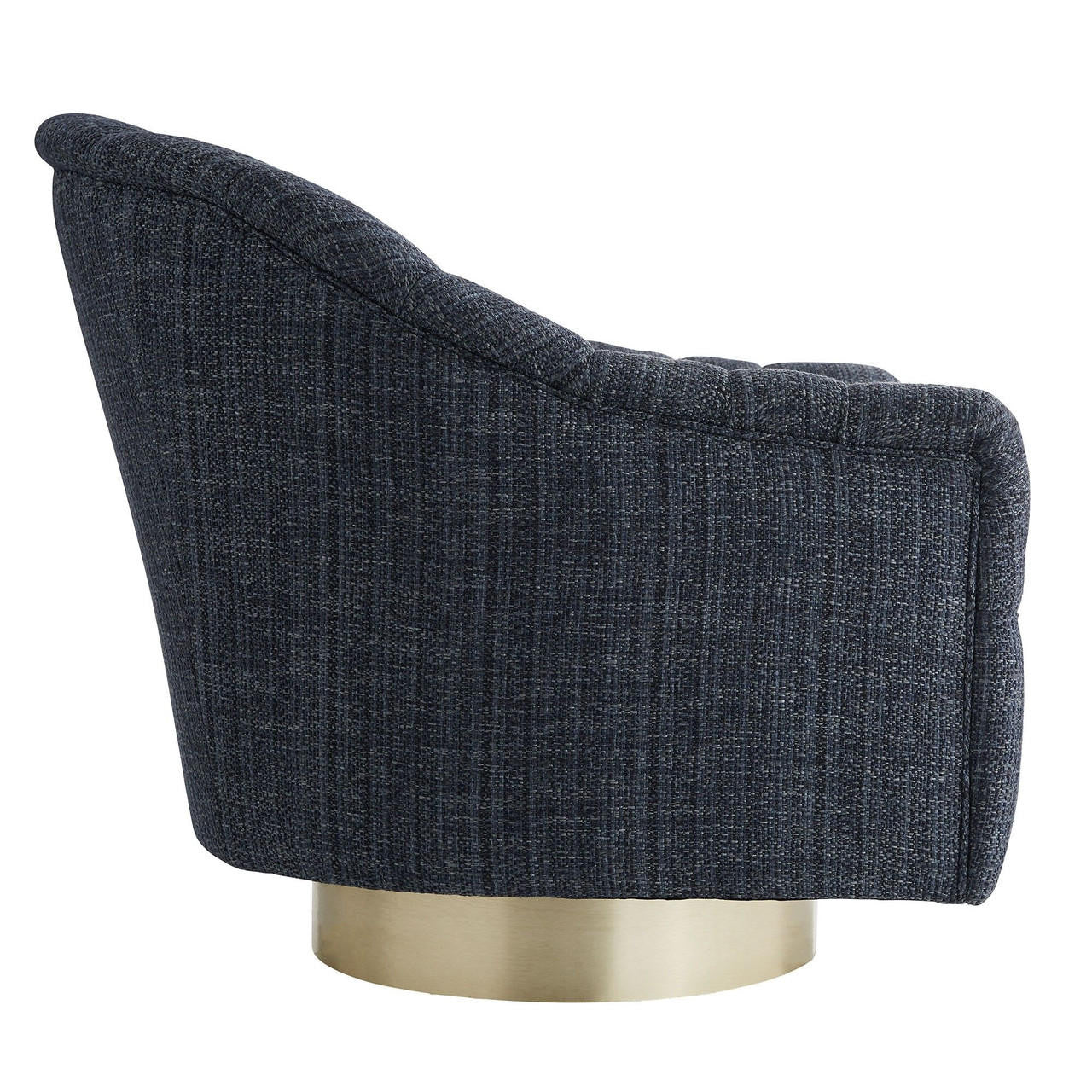 Arteriors Home Springsteen Chair Indigo Tweed Champagne Swivel