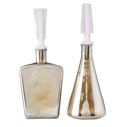 Arteriors Home Talbany Decanters, Set of 2 Smoke Luster