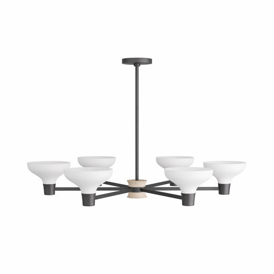 Arteriors Home Thatcher Chandelier White Gesso