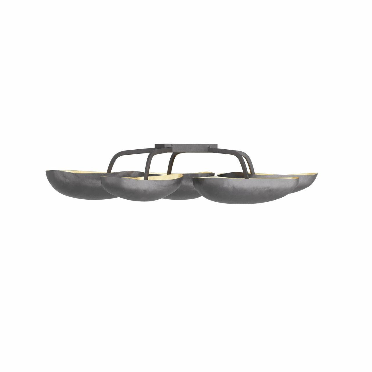 Arteriors Home Theo Flush Mount Blackened Iron