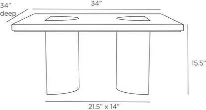 Arteriors Home Tindle Cocktail Table