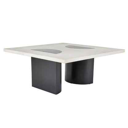 Arteriors Home Tindle Cocktail Table White Sandblasted