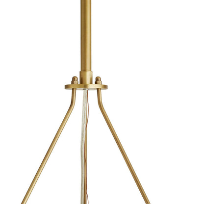 Arteriors Home Troon Chandelier, 12-Light, Antique Brass, Opal Swirl Glass, 36"W (89447 3MPKV)