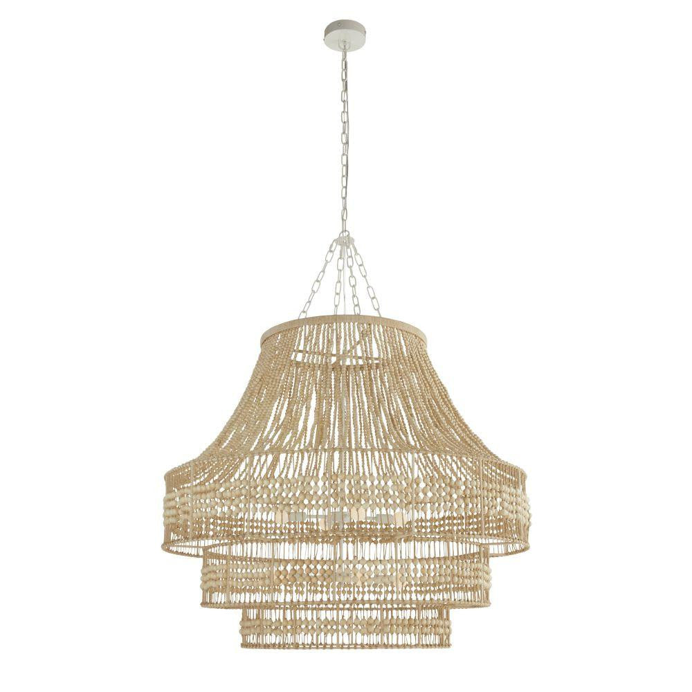 Arteriors Home Tulane Large Chandelier Natural Wood