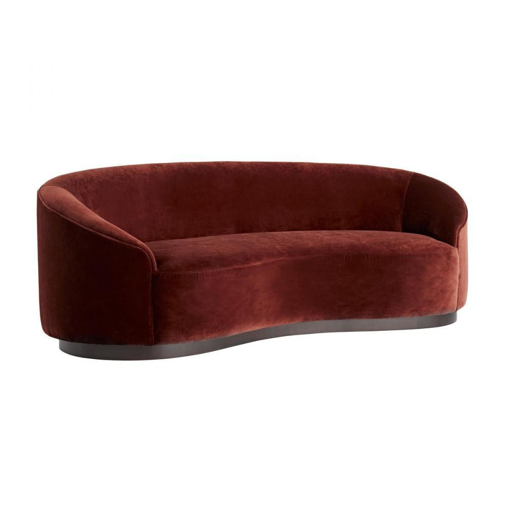 Arteriors Home Turner Small Sofa Paprika Velvet