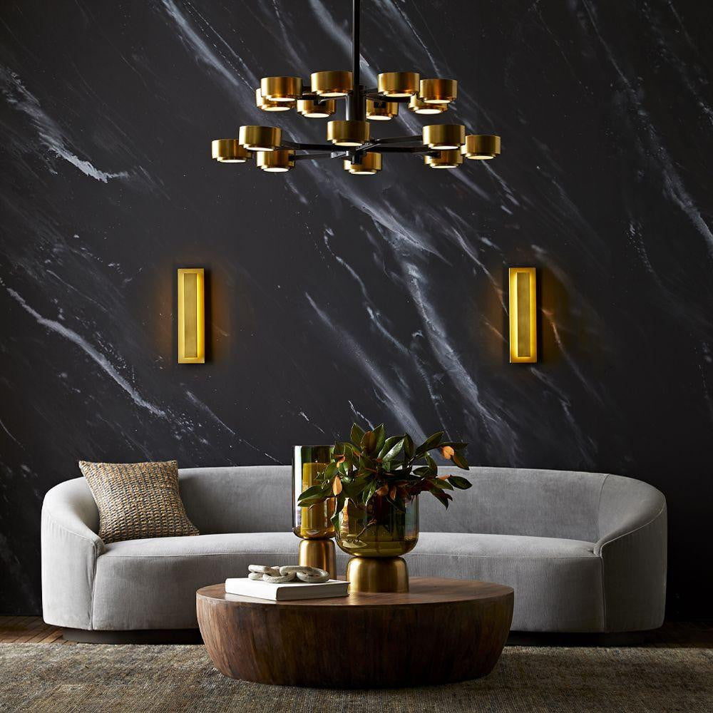 Arteriors Home Turner Sofa Sharkskin Velvet lifestyle