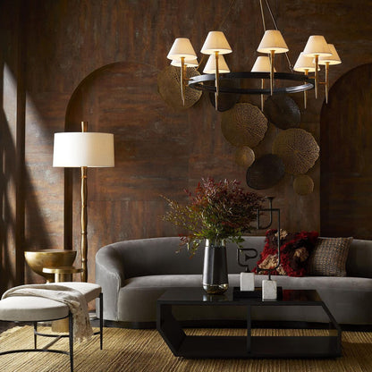 Arteriors Home Turner Sofa Sharkskin Velvet detail