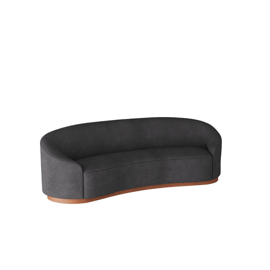 Arteriors Home Turner Sofa Charcoal Boucle detail