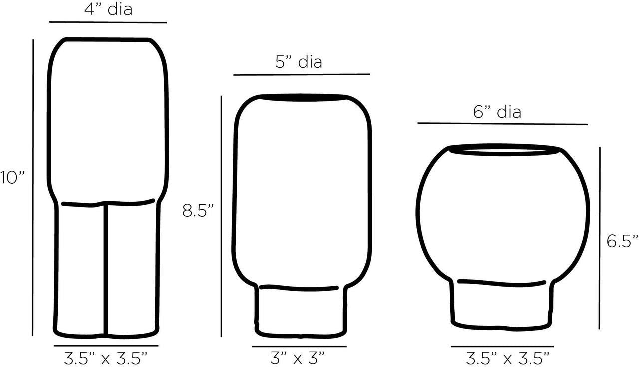 Arteriors Home Tutwell Vases, Set of 3