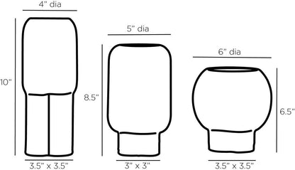 Arteriors Home Tutwell Vases, Set of 3