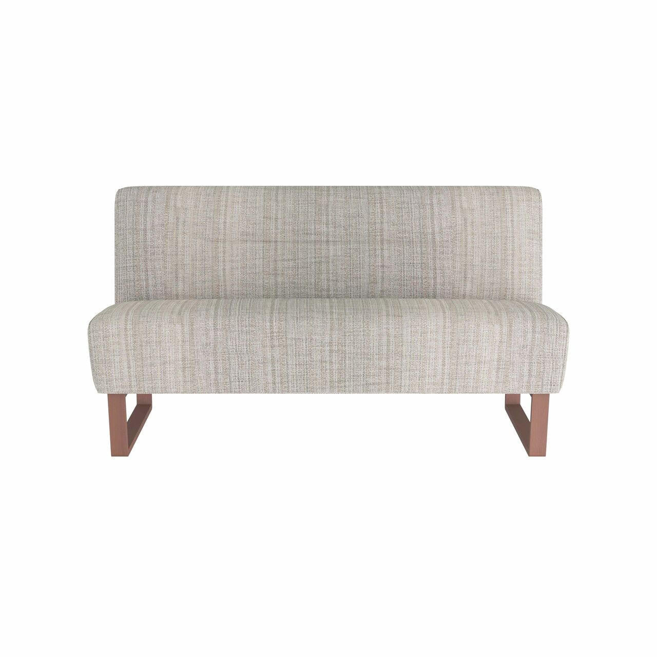 Arteriors Home Valeswood Settee Platinum Tweed Dark Walnut