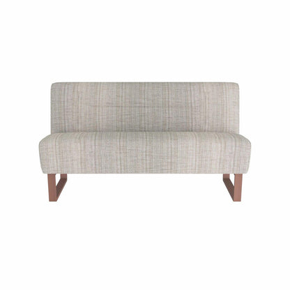 Arteriors Home Valeswood Settee Platinum Tweed Dark Walnut