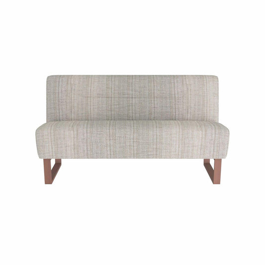 Arteriors Home Valeswood Settee Platinum Tweed Dark Walnut