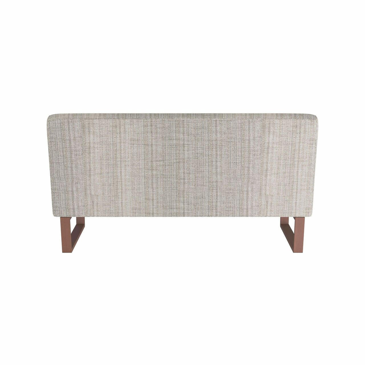 Arteriors Home Valeswood Settee Platinum Tweed Dark Walnut