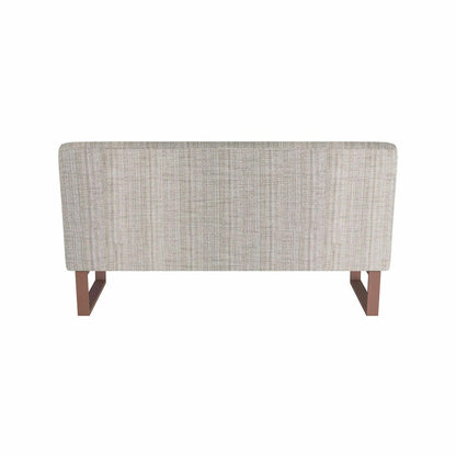 Arteriors Home Valeswood Settee Platinum Tweed Dark Walnut