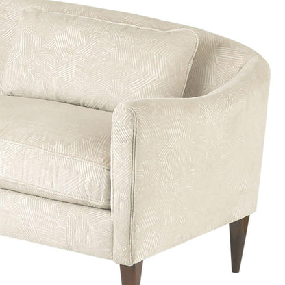 Arteriors Home Vincent Sofa Textured Ivory Dark Walnut