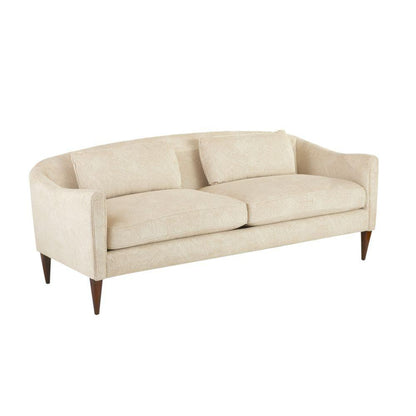 Arteriors Home Vincent Sofa Textured Ivory Dark Walnut Textured Ivory, Dark Walnut