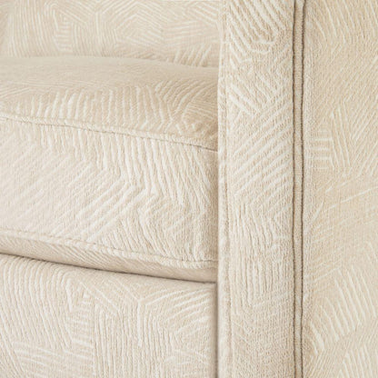 Arteriors Home Vincent Sofa Textured Ivory Dark Walnut