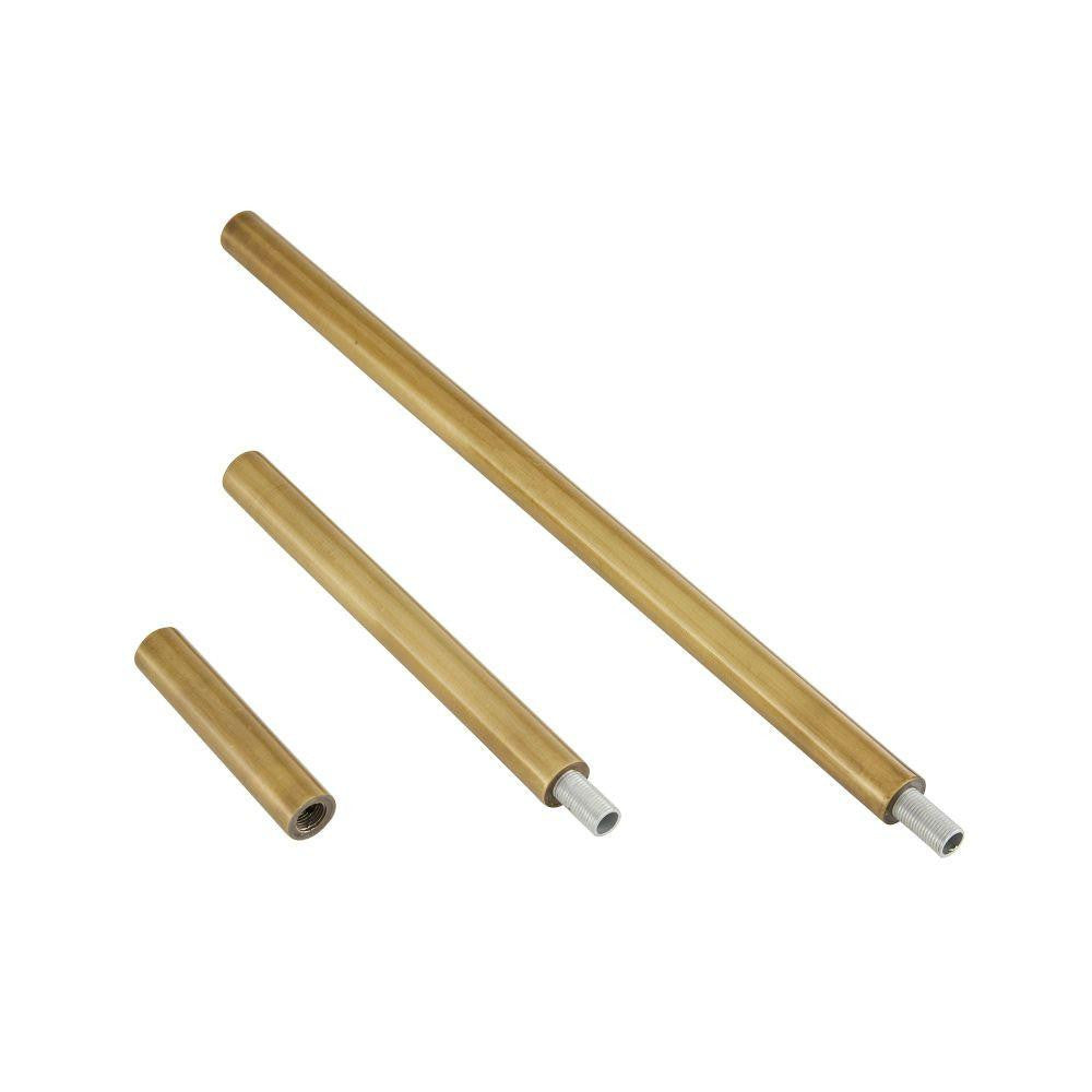Arteriors Home Vintage Brass Extension Pipe (1) 3", (1) 6" and (1) 12" PIPE-429