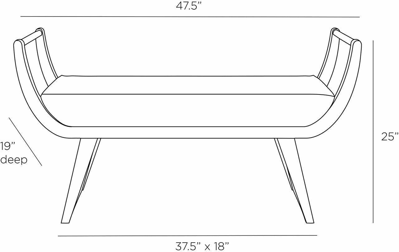 Arteriors Home Winston Bench