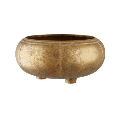 Arteriors Home Zehir Cache Pot Antique Brass