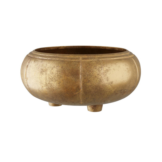 Arteriors Home Zehir Cache Pot Antique Brass