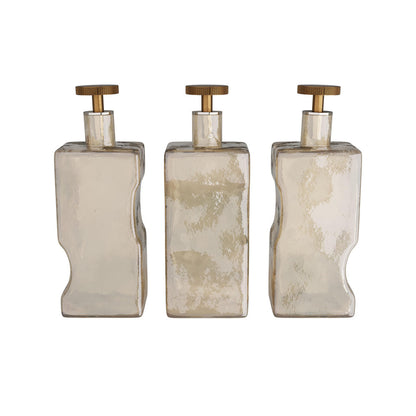 Arteriors Home Zerdomo Decanters, Set of 3 Smoke Luster