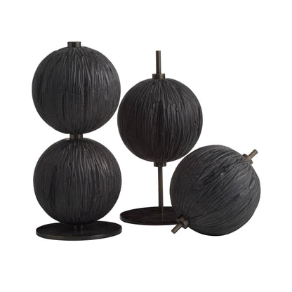 Arteriors Home Kyros Sculptures, Set of 3 Ebony