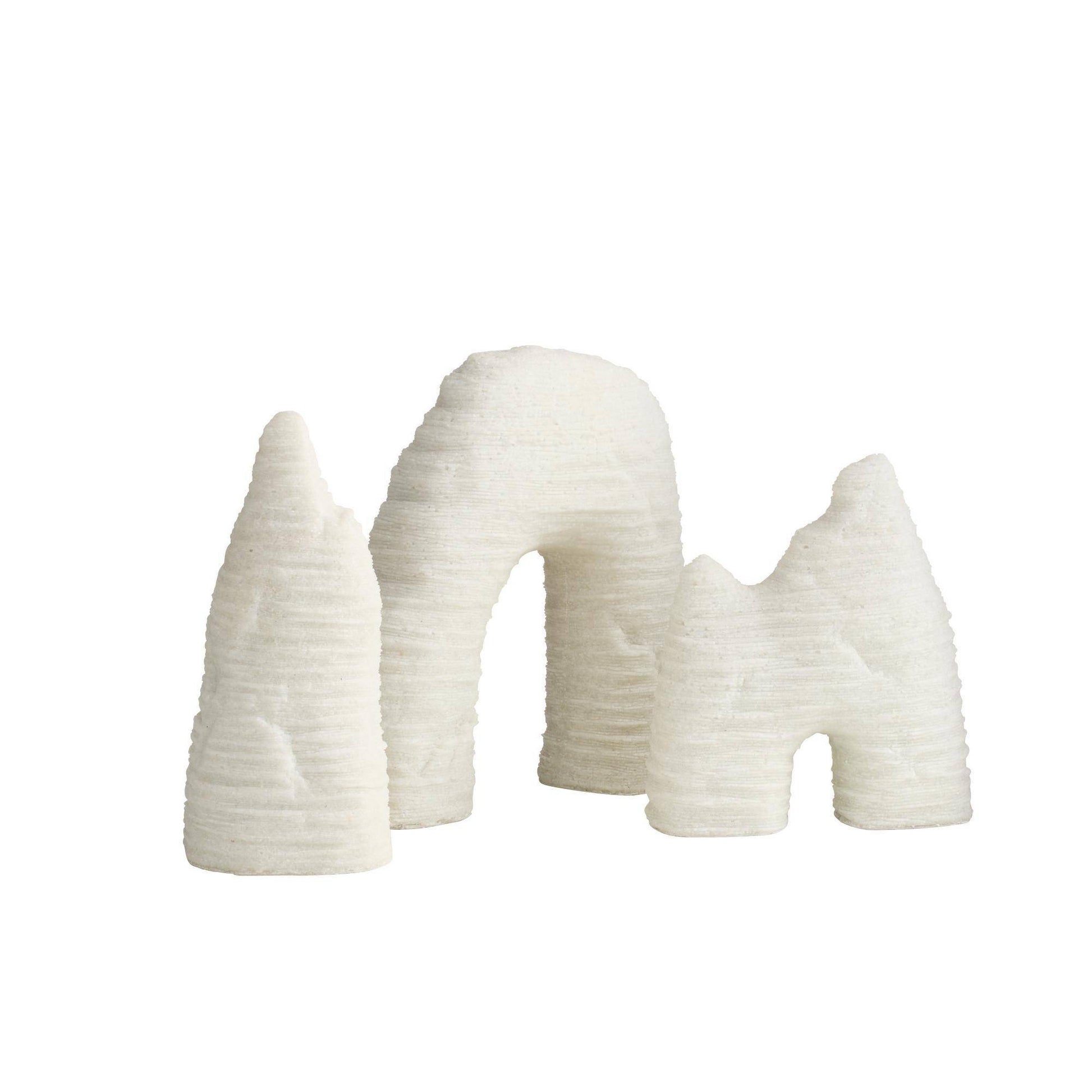 Arteriors Home Isla Sculptures, Set of 3 Ivory