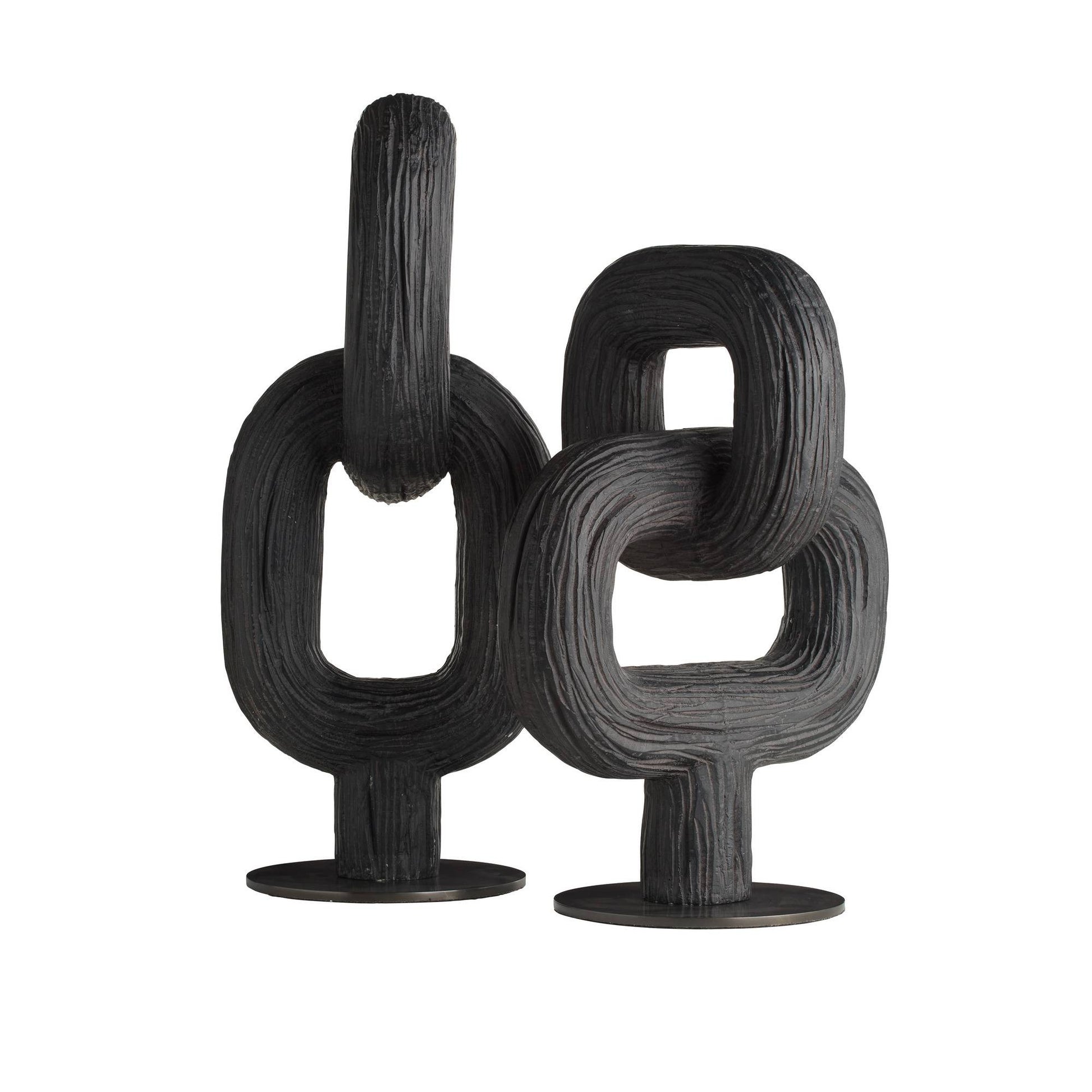 Arteriors Home Merritt Sculptures, Set of 2 Ebony