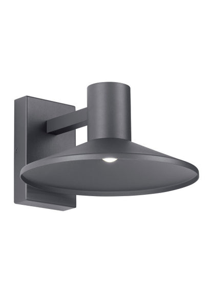 Visual Comfort Modern Ash Outdoor Wall Mount Black