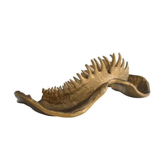Arteriors Home Mako Sculpture Antique Brass