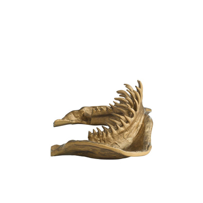 Arteriors Home Mako Sculpture Antique Brass