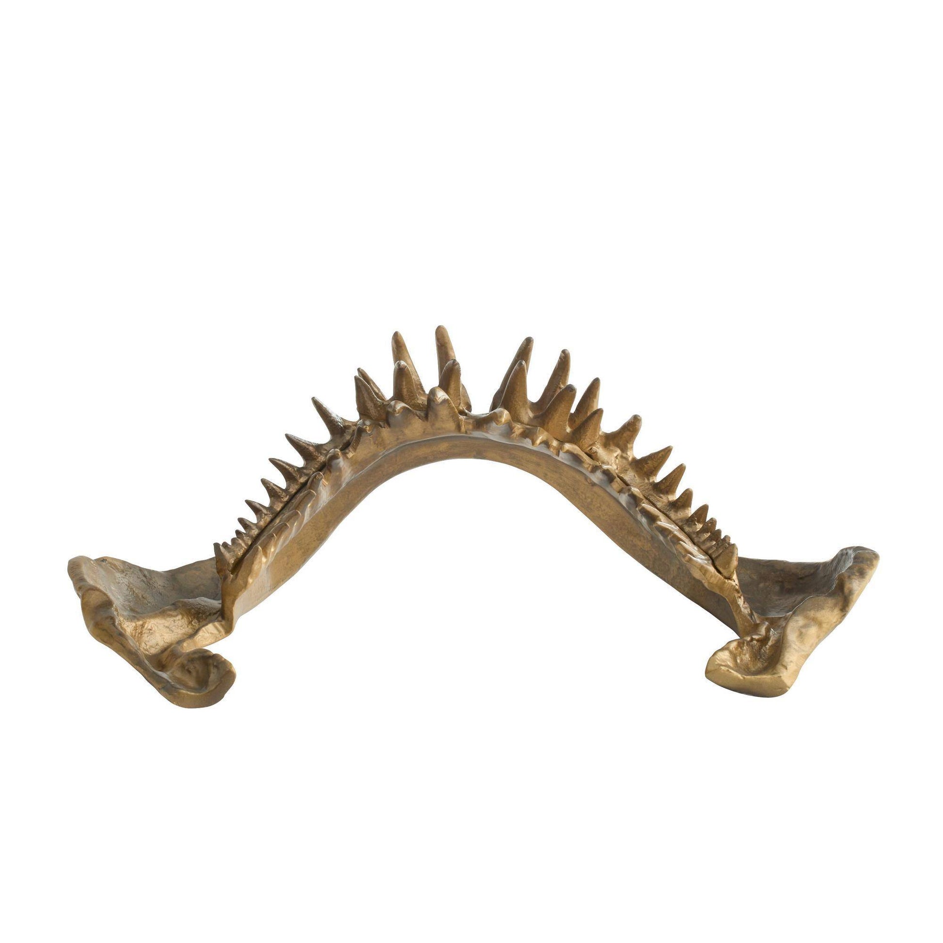 Arteriors Home Mako Sculpture Antique Brass