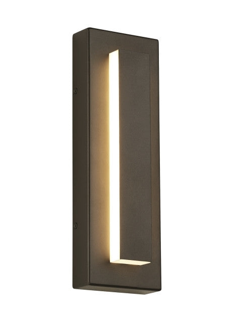 Visual Comfort Modern Aspen Outdoor Wall Sconce Black, Charcoal