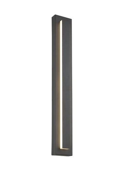 Visual Comfort Modern Aspen Outdoor Wall Sconce Black, Charcoal