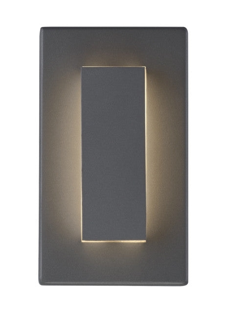 Visual Comfort Modern Aspen Outdoor Wall Sconce Black, Charcoal