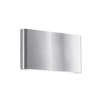 Kuzco Lighting Inc Slate 10-in LED All-terior Wall Light Brushed Nickel