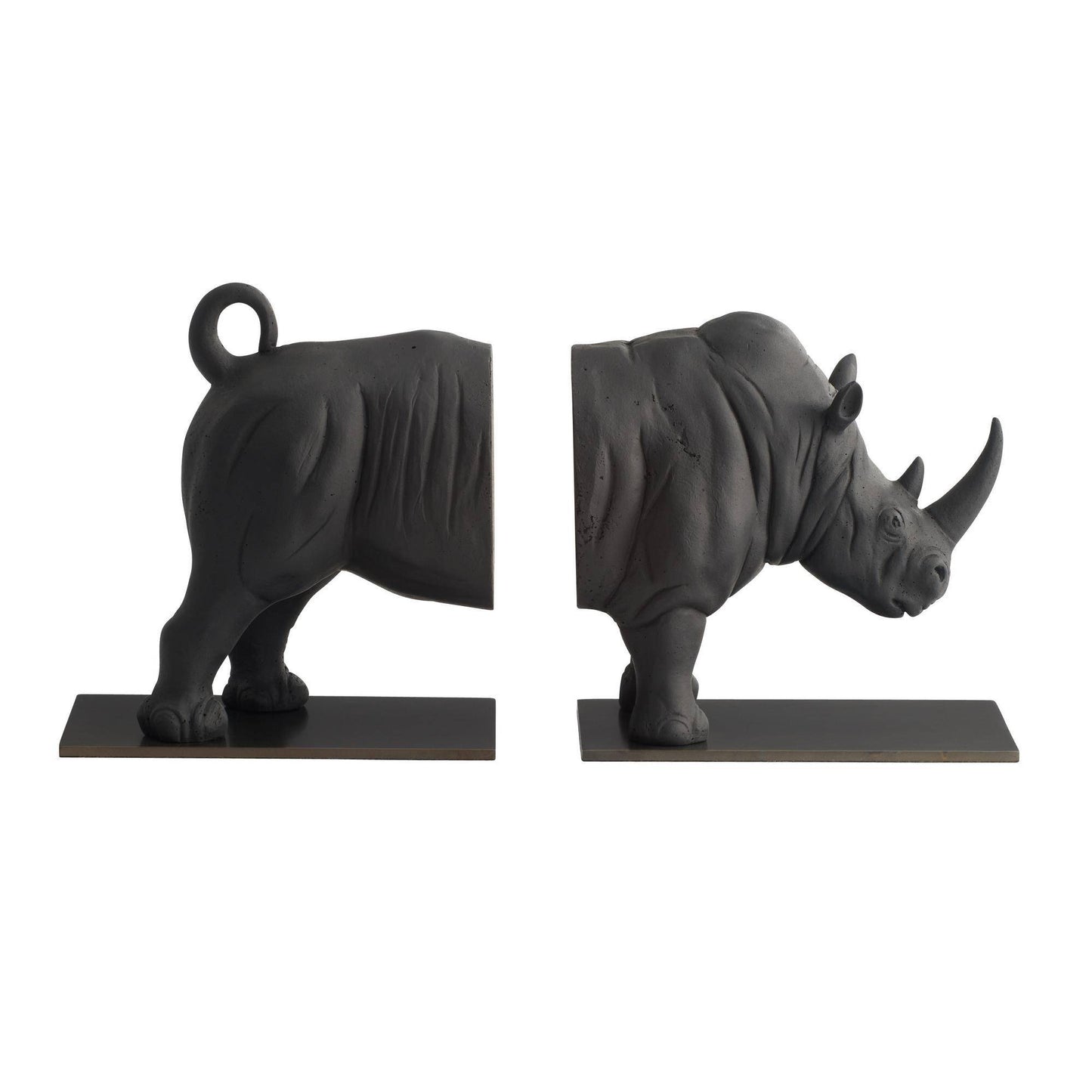 Arteriors Home Etosha Bookends, Set of 2 Charcoal