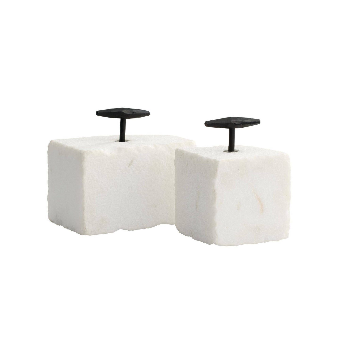 Arteriors Home Pedra Bookends, Set of 2 White