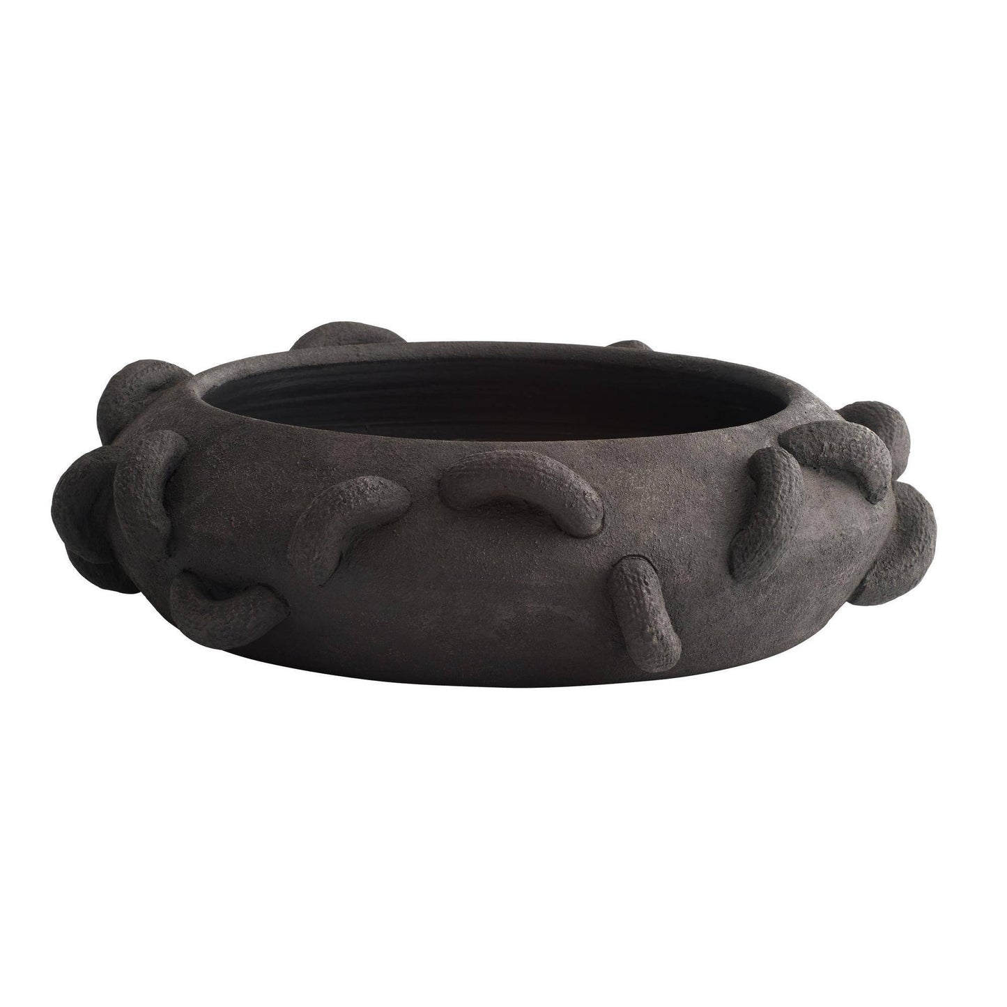Arteriors Home Vionette Centerpiece Matte Charcoal