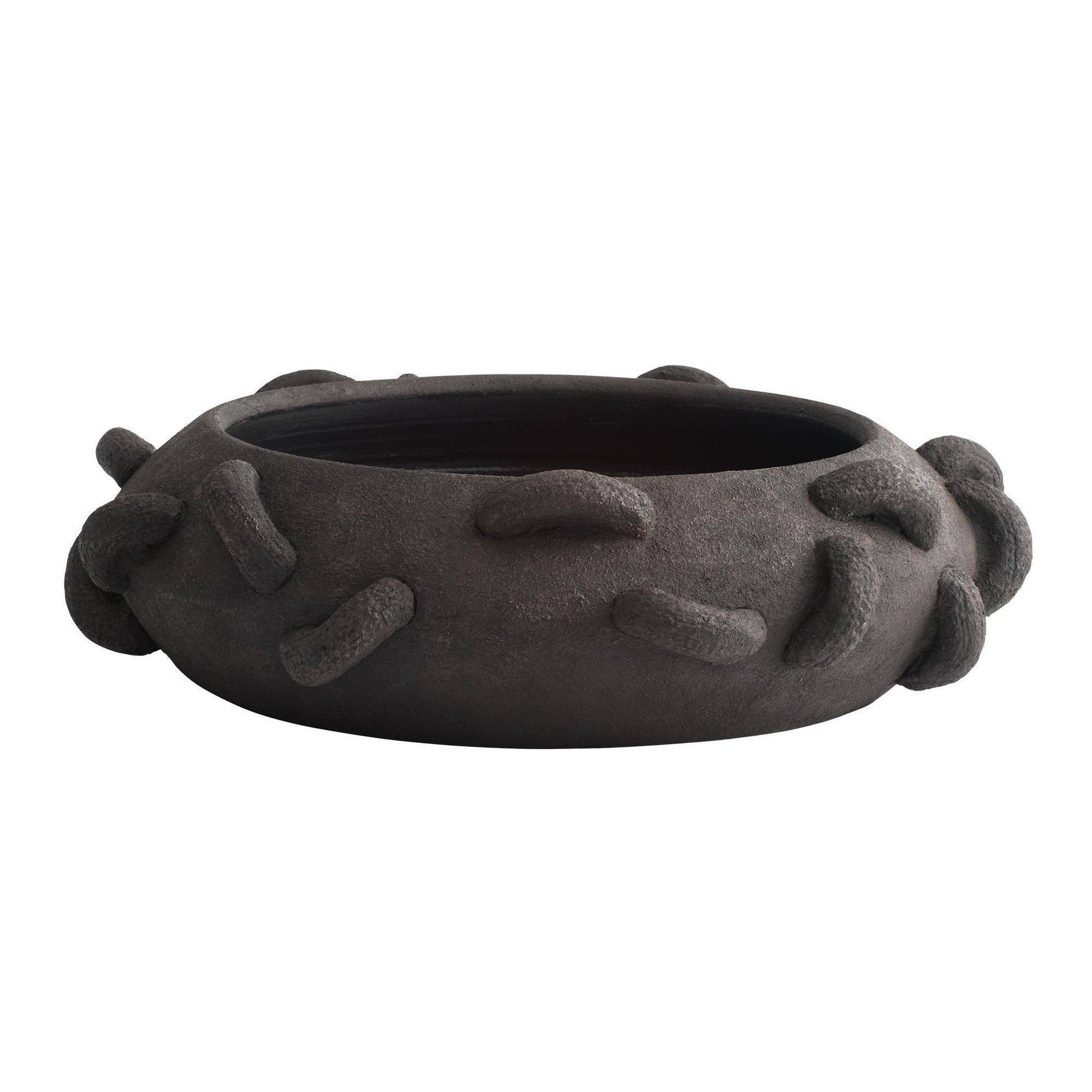 Arteriors Home Vionette Centerpiece Matte Charcoal