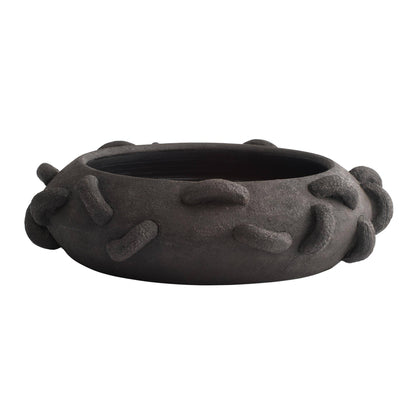 Arteriors Home Vionette Centerpiece Matte Charcoal