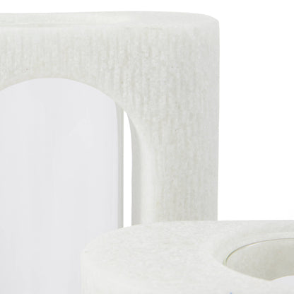 Arteriors Home Emilie Vases, Set of 2 Ivory, Clear